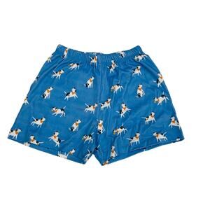 NWT James & Lottie Size 18M Conrad Knit Shorts in Puppy Print